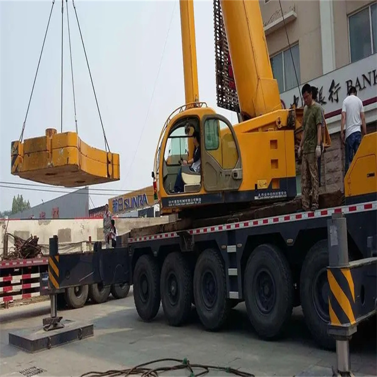 任城当地吊车出租|机器吊装|75吨|工厂搬迁服务